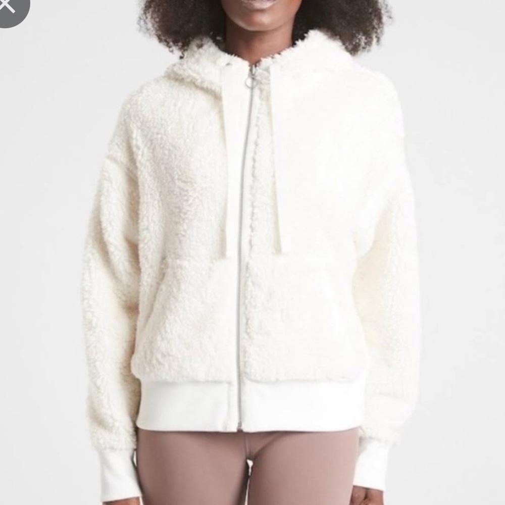 Athleta reversible Sherpa  zip up